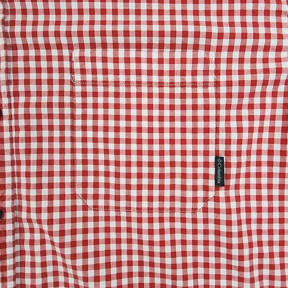 Columbia Shirt Mens 4X Red Plaid Rapid Rivers II Short Sleeve Button Regular Fit - Picture 10 of 15